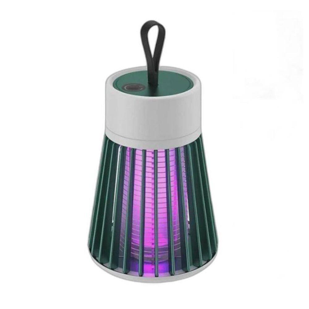 Luminaria Mata Mosquito Repelente Eletrico Armadilha Verde