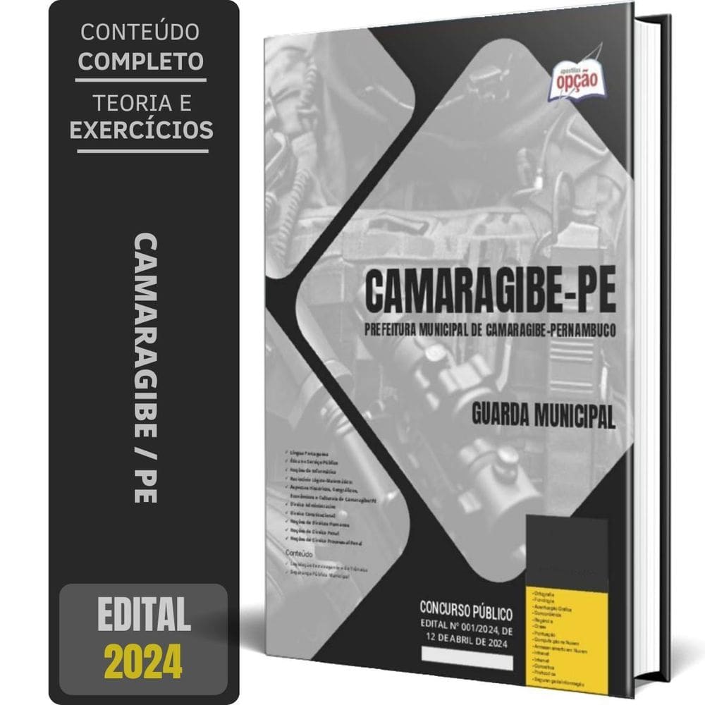 Apostila Prefeitura De Camaragibe Pe 2024 - Guarda Municipal