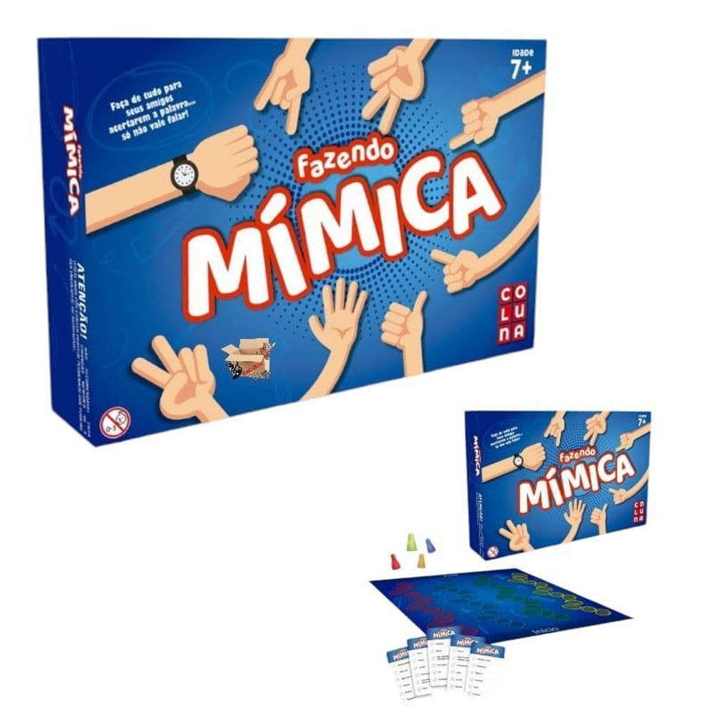 Brinquedo Educativo Jogo De Tabuleiro Fazendo Mímica