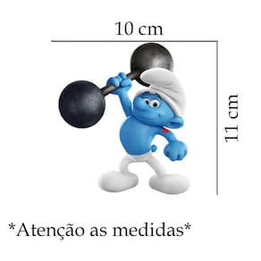 Adesivo De Carro Smurf Treinando Mod01