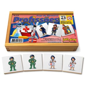 Jogo De Dominó Profissões Brinquedo Educativo