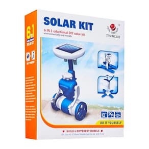 Kit Montagem Robo Solar 6X1 Iniciante Educacional Robótica
