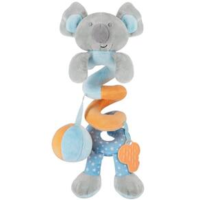 Brinquedo Pelúcia Coala Com Mordedor Mola Azul Buba