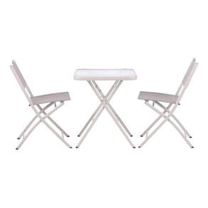 Conjunto De Varanda E Jardim Dobravel Aco Deluxe - 3 Pecas