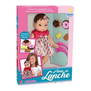 Boneca Hora do Lanche Anjo 37cm - Acessórios Inclusos