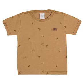 Camiseta Primeiros Passos Menino - Caramelo - 50658-922