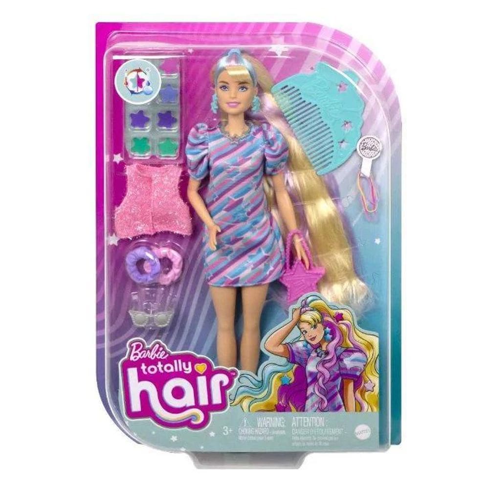 Barbie Totally Hair Vestido Estrela Hcm88 - Mattel