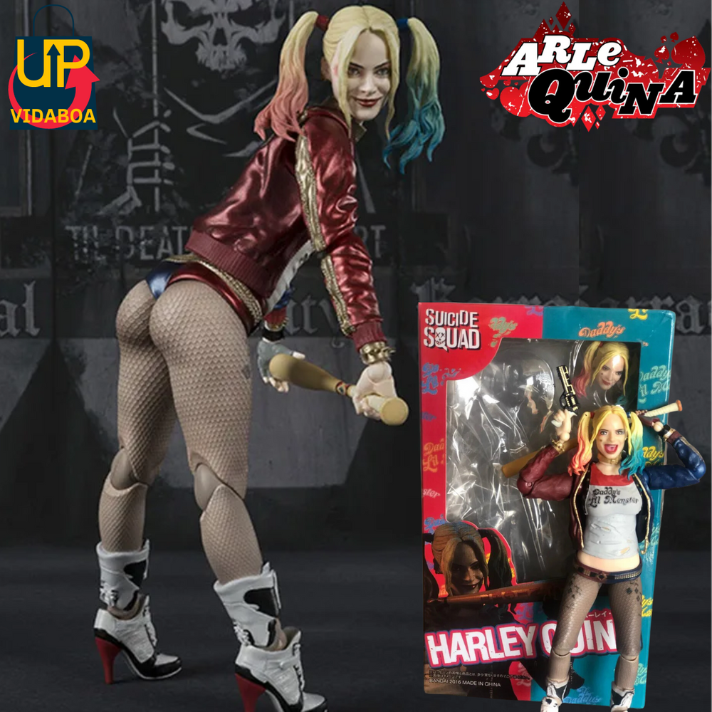 Boneco Articulado - Arlequina (Haley Quinn) 15cm premium Action Figure