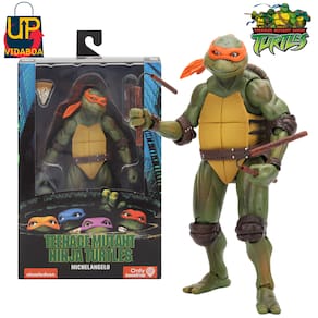Boneco Premium Articulado  Michelangelo Tartarugas Ninjas 16cm action figure