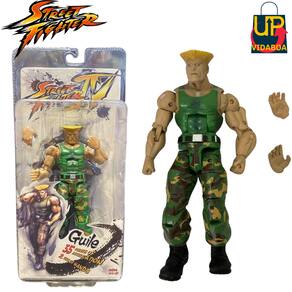 Boneco Street Fighter Guile Verde premium de 18cm action figure