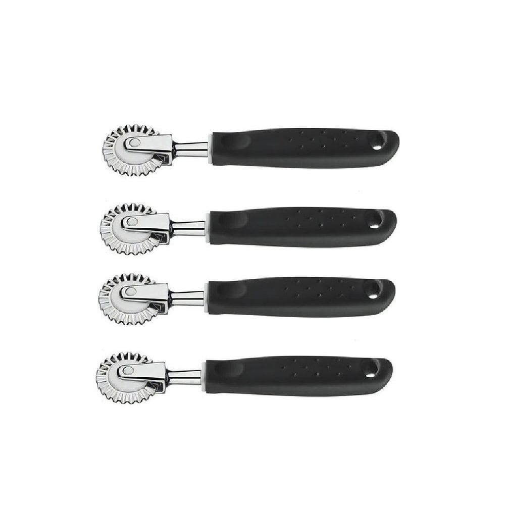 Kit 4 Carretilha Corta Fecha Massa Pastel Salgados Tramontina Inox