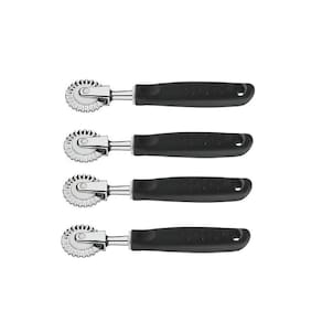 Kit 4 Carretilha Corta Fecha Massa Pastel Salgados Tramontina Inox