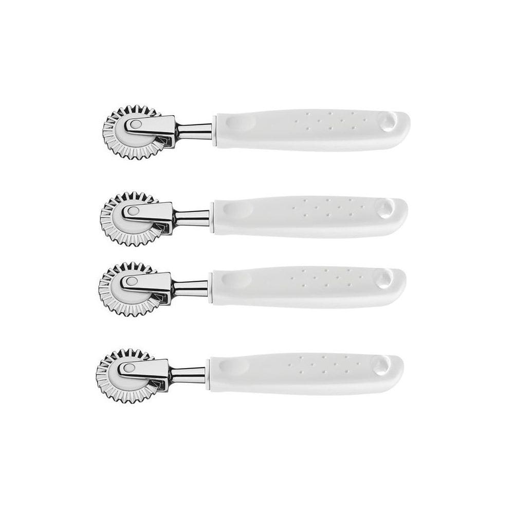 Kit 4 Carretilha Corta Fecha Massa Pastel Salgados Tramontina Inox
