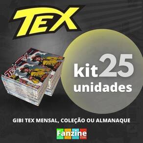 Revista Gibi Tex Mensal Kit 25 HQs Novos Coleção Almanaque