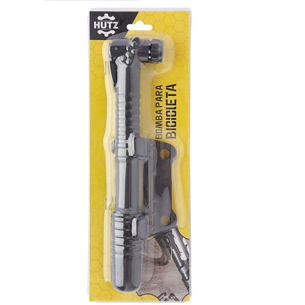Bomba De Ar Manual Para Infláveis Bike Hutz 23,5Cm