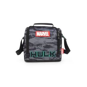 Lancheira Infantil Hulk Luxcel LA47053AG - Preto 21x18x14 cm