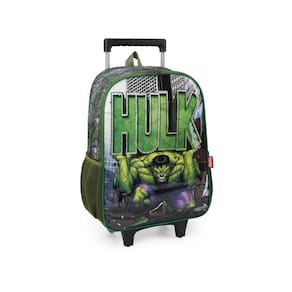 Mochila Infantil Rodinhas Hulk Luxcel Marvel Avengers