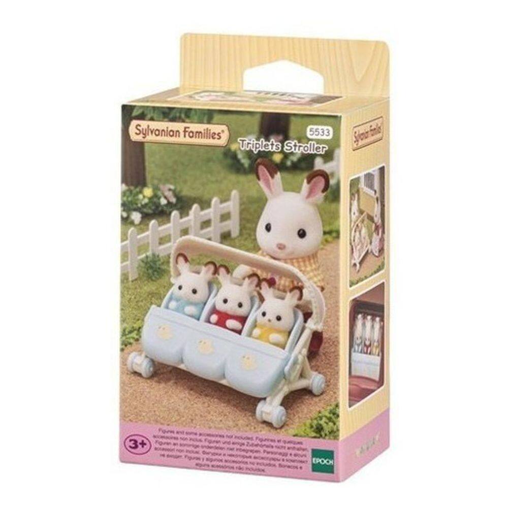 Sylvanian Families Carrinho Para Trigêmeos Epoch 5533