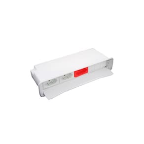 Caixa De Embutir Mesa Móveis Com 3 Tomadas 20A Slim Branco