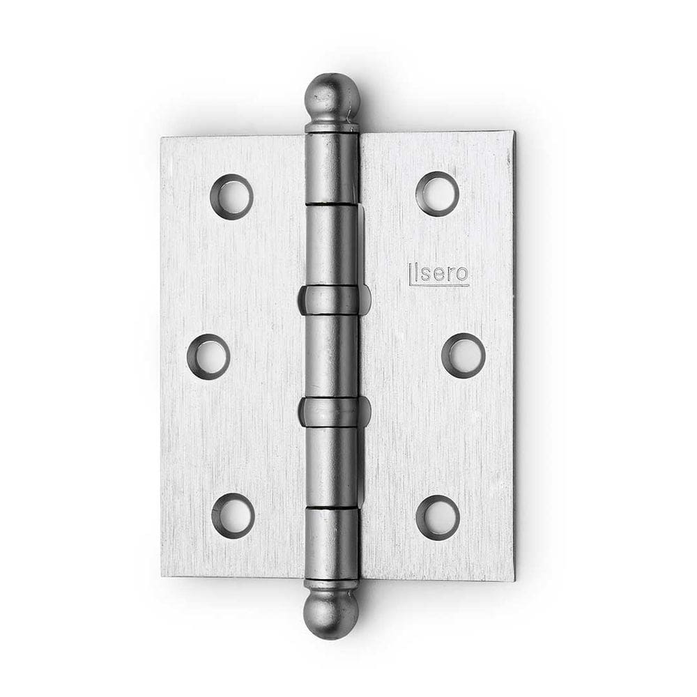 Dobradiça De Ferro P/ Porta 3 1/2x2" Cromada C/ 2 anel Isero