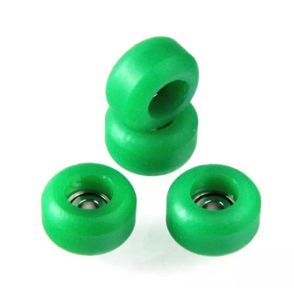 Rodas De Rolamento Uretreano Skate Dedo Profissional Verde