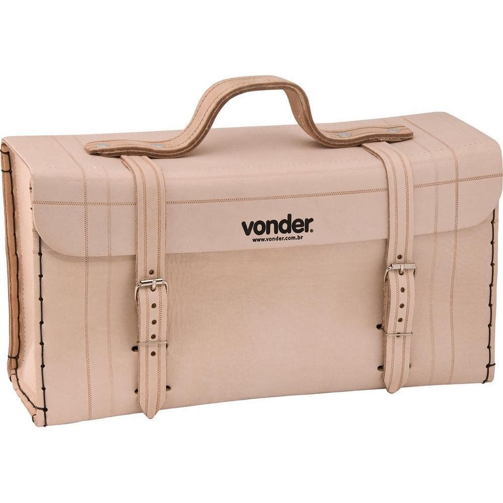Maleta De Couro 400X140X210Cm Marrom Natural - Vonder