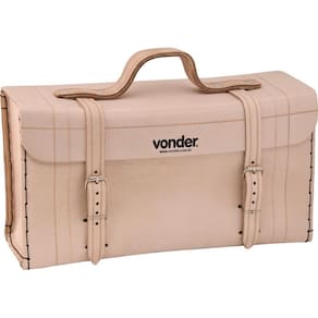 Maleta De Couro 400X140X210Cm Marrom Natural - Vonder