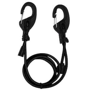 Elástico Regulável Com Mosquetão X2 Preto 1M