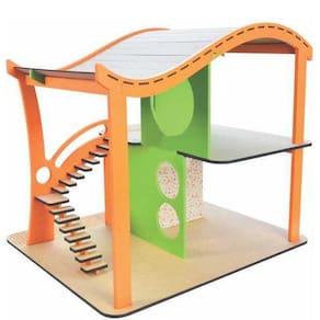 Casinha New Art Madeira Multicolorido Modelo 4