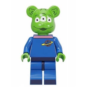 Boneco Blocos De Montar Popobe Alien Bear Exclusivo