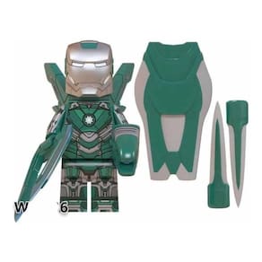 Boneco Blocos De Montar Homem De Ferro Armadura Mk31