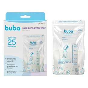 Kit 25 Sacos Para Armazenar e Congelar Leite Materno Prático Amamentação - Buba Baby