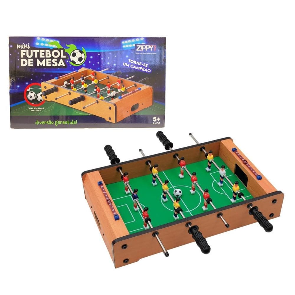 Mesa de Pebolim Madeira 51CM - Zippy Toys