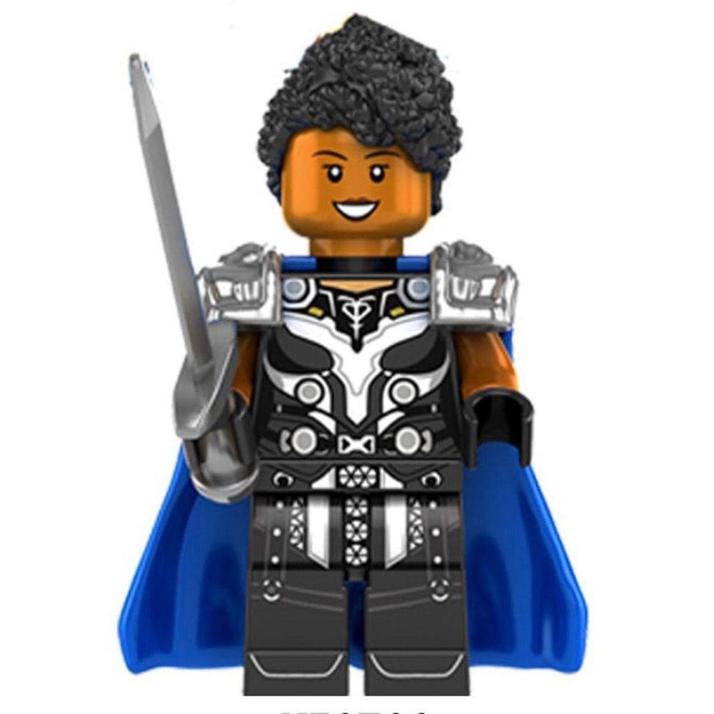 Boneco Blocos De Montar Valquíria Thor Amor E Trovão