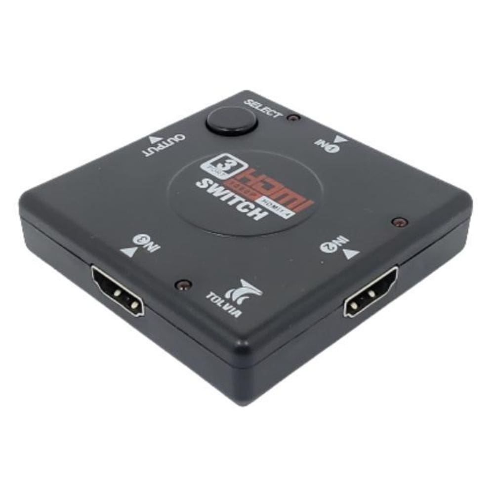Hub Switch Hdmi 3 Entradas 1 Saida Pc Notebook Ps3 Xbox Dvd