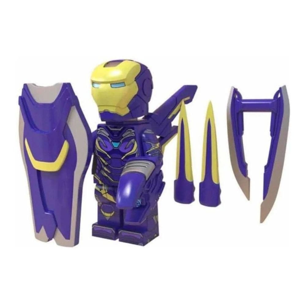 Boneco Blocos De Montar Homem De Ferro Armadura Mk1616