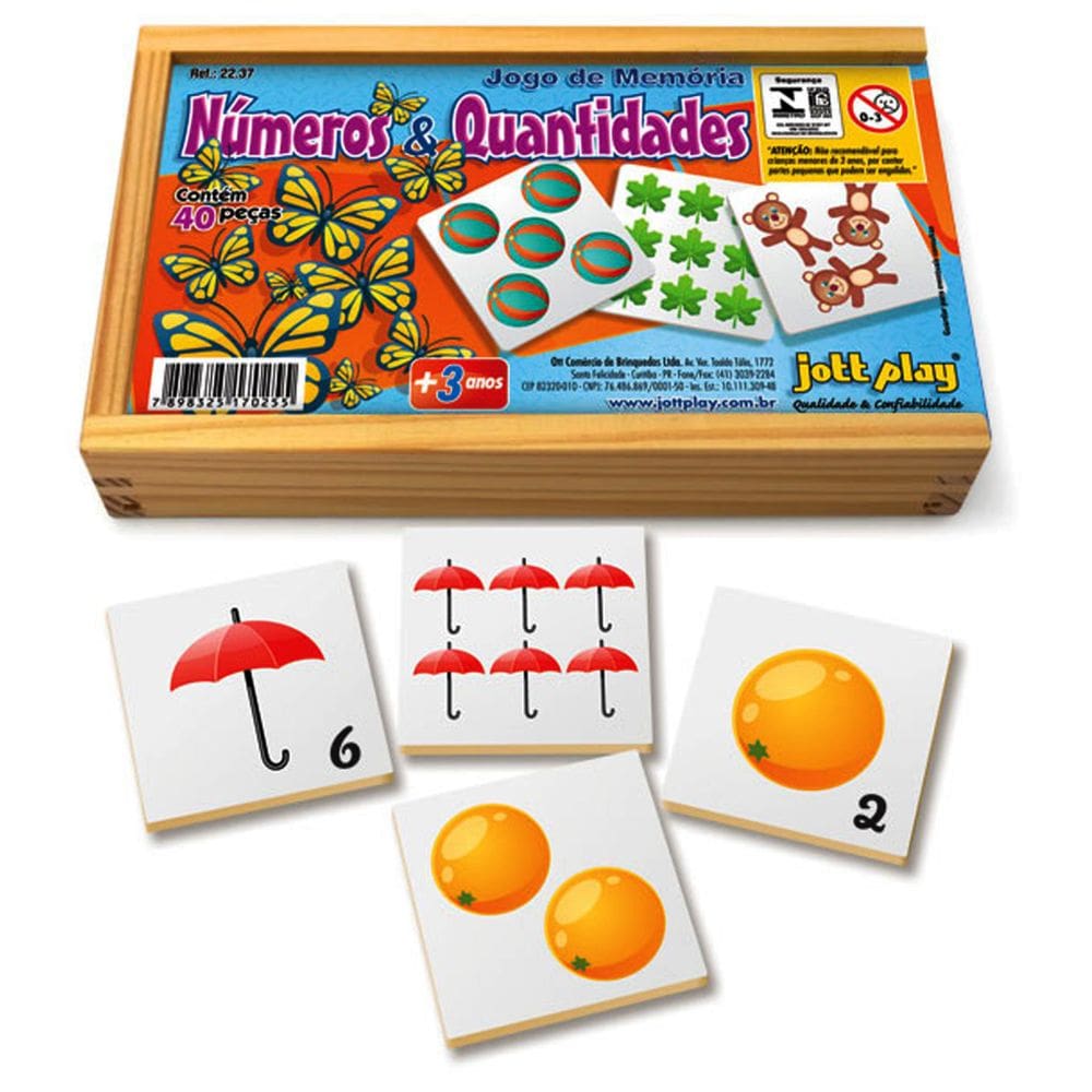 Jogo De Memória Números E Quantidades