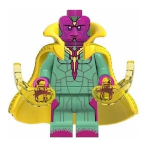 Boneco Blocos De Montar Visão Wandavision Capa Dura