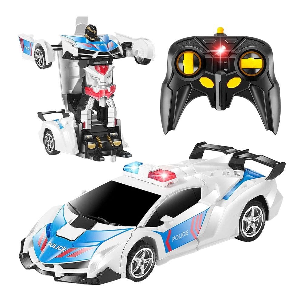 Carrinho Transformável Controle Remoto Megaformers Auto Police com Luz Multikids - BR1487