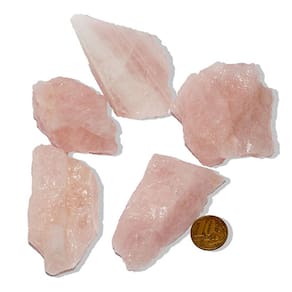 10 Cristal Rosa Pedra Bruto 50 a 100g Média 5 a 10cm Tipo B