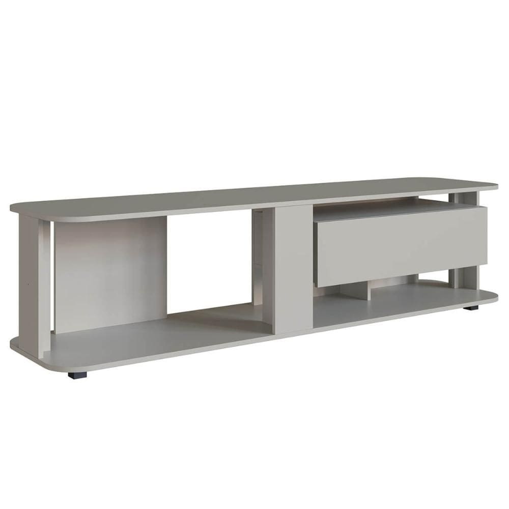 Estante Baixa Rack Tv até 65” 180x45x47cm Gaveta Iluminação