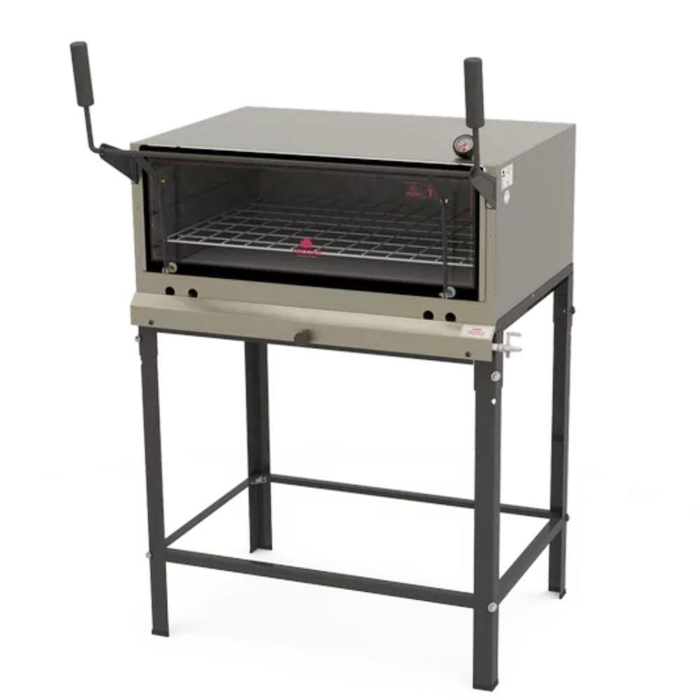 Forno Lastro Gas Guilhotina Inox Prp-860 80X60cm - Progás