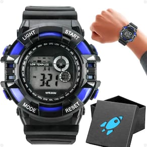 Relógio Infantil Digital Criança Menino Silicone + Caixa Kids