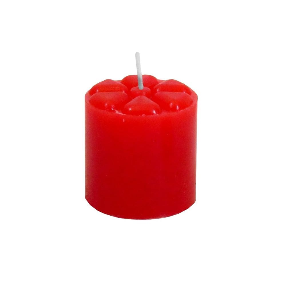 Vela 12 unidades Vermelha 5x5 cm Namorados Paixão Romântica