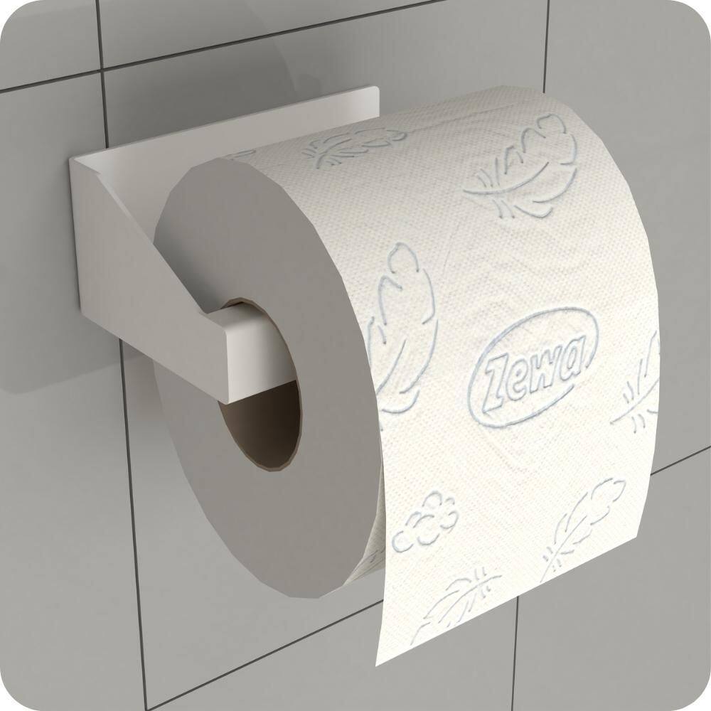 Porta Papel Higiênico Adesivo Colar Na Parede Branco DF