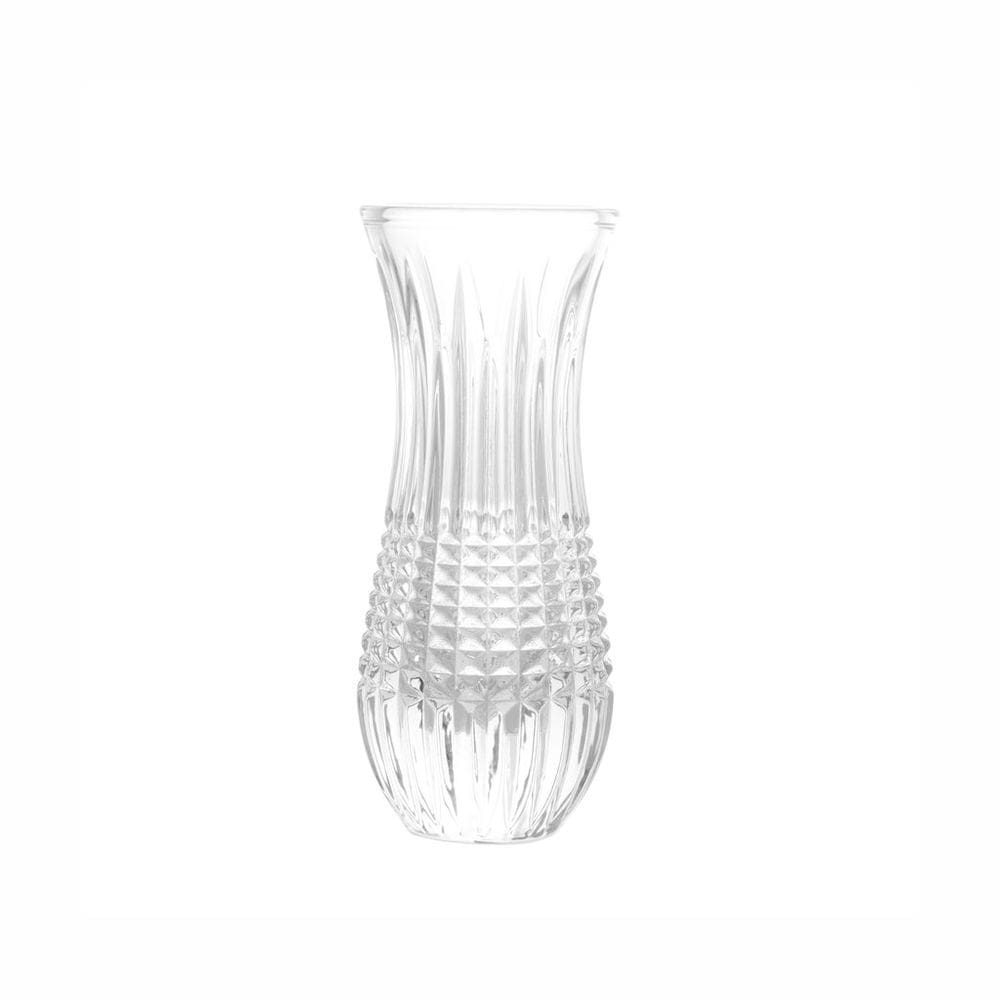 Vaso Em Cristal Queen 6x15cm Wolff Âmbar