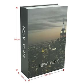Cofre Camuflado Com Chave Livro Porta Joias Dinheiro Grande