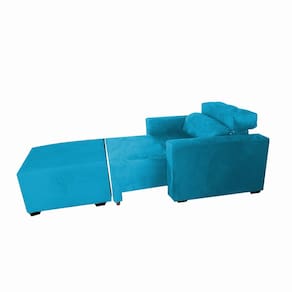 Poltrona Sofa Amamentação Retrátil e Reclinável Veneza + Puff Bella