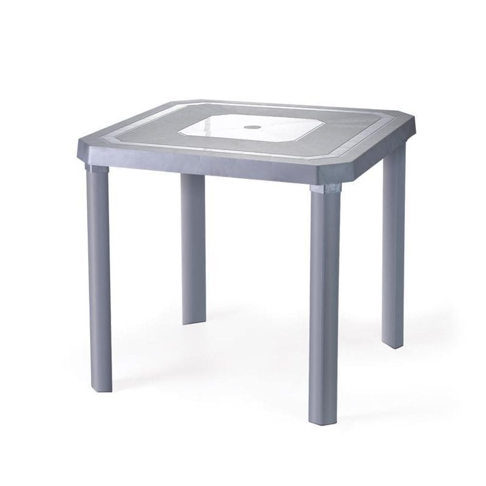 Mesa Quadrada Desmontável 80cm - Branco - Uso Versátil
