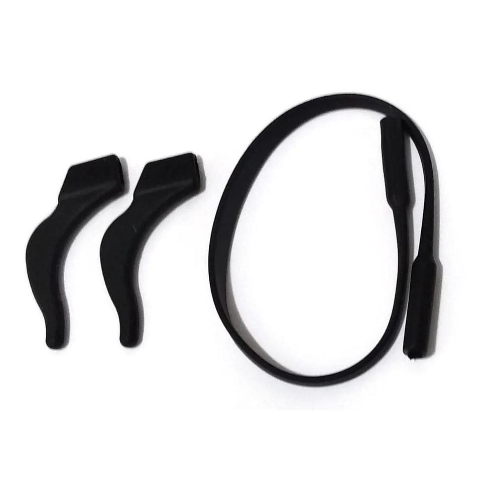 Cordão De Silicone Óculos Infantil Com Trava Gancho Preto